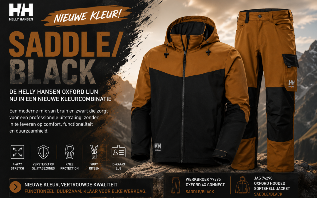 Nieuwe kleur Helly Hansen Oxford: Saddle/Black nu beschikbaar