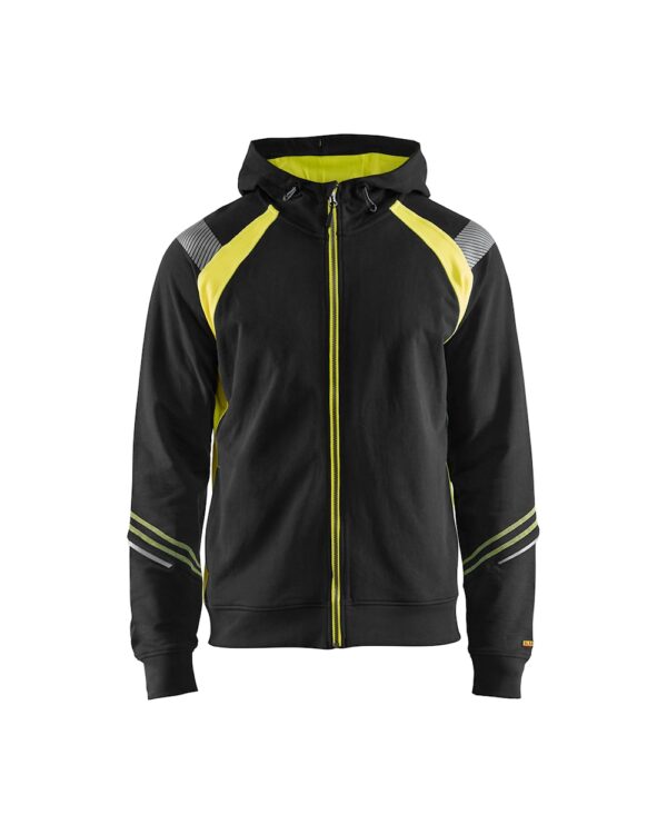 Blåkläder Sweatvest 3433 Hooded sweatshirt met rits Visible - Afbeelding 2