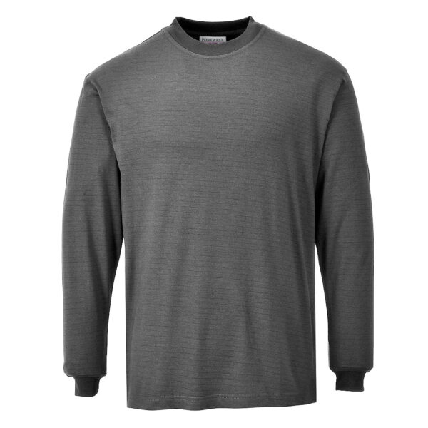 PortWest T-Shirt  FR11 - Vlamvertragende Modaflame Antistatisch T-shirt Lange Mouw
