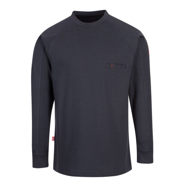 PortWest T-Shirt FR33 - FR antistatisch Shirt met ronde hals - Afbeelding 2