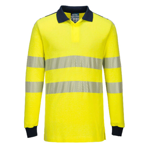 PortWest Poloshirt FR702 - PW3 Vlamvertragende Modaflame Hi-Vis Poloshirt - Afbeelding 2