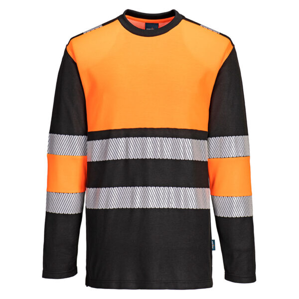 PortWest T-Shirt PW312 - PW3 Hi-Vis T-shirt lange mouw klasse 1