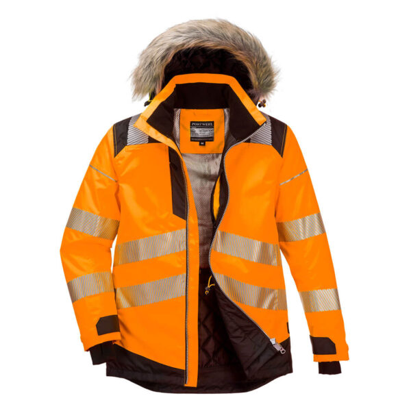 PortWest Werkjas PW369 - PW3 Hi-Vis Winterparka