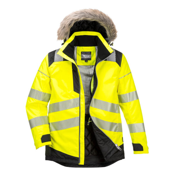 PortWest Werkjas PW369 - PW3 Hi-Vis Winterparka - Afbeelding 2