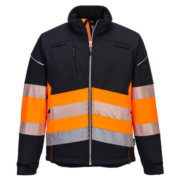 PortWest Werkjas PW375 - PW3 Hi-Vis Softshell jack (3L) Klasse 1