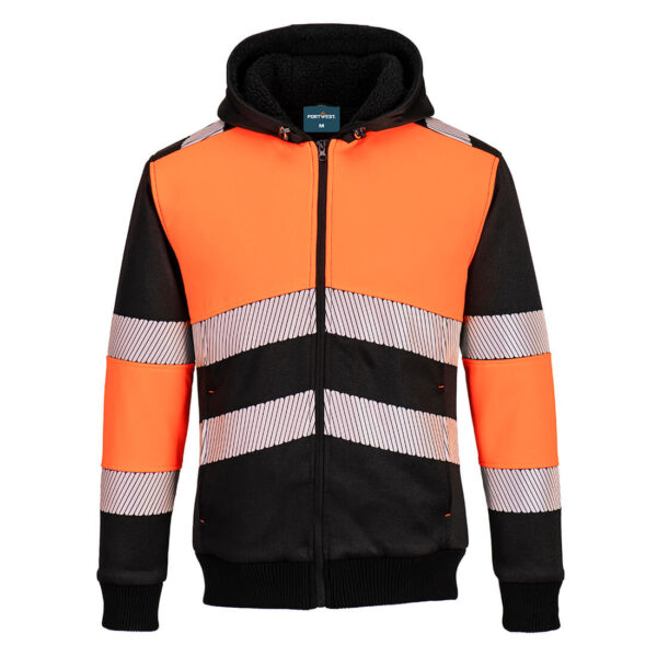 PortWest Sweatvest PW377 - PW3 Klasse 1 Winterhoodie met rits