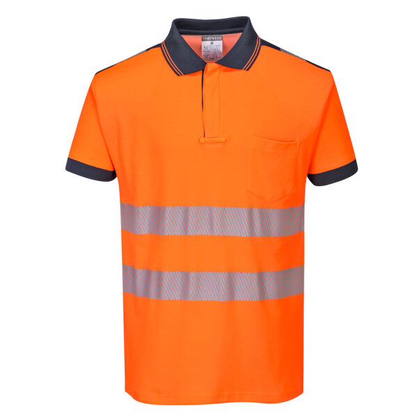 PortWest T-Shirt T180 - PW3 Hi-Vis Poloshirt Korte Mouw - Afbeelding 4