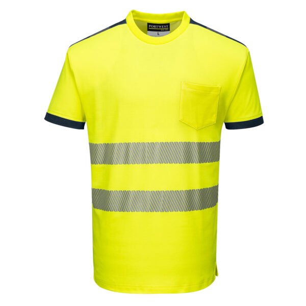 PortWest T-Shirt T181 - PW3 Hi-Vis Vision T-shirt korte mouw - Afbeelding 2