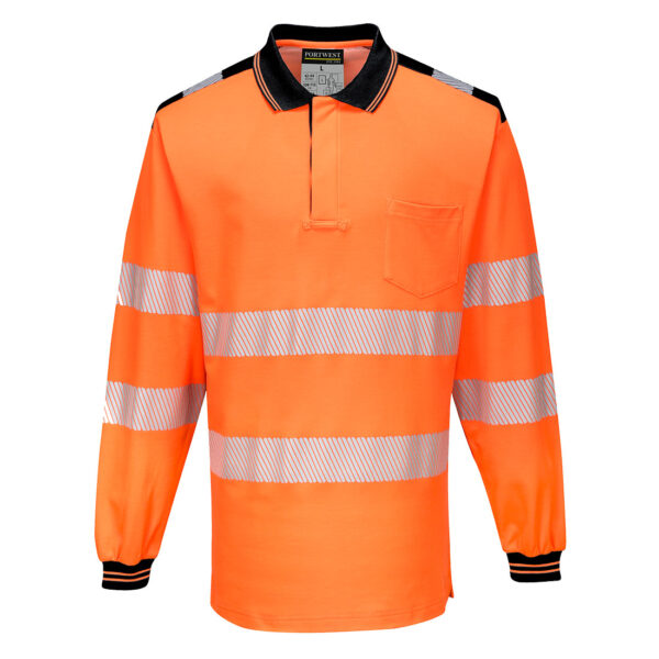 PortWest T-Shirt T184 - PW3 Hi-Vis Poloshirt Langemouw