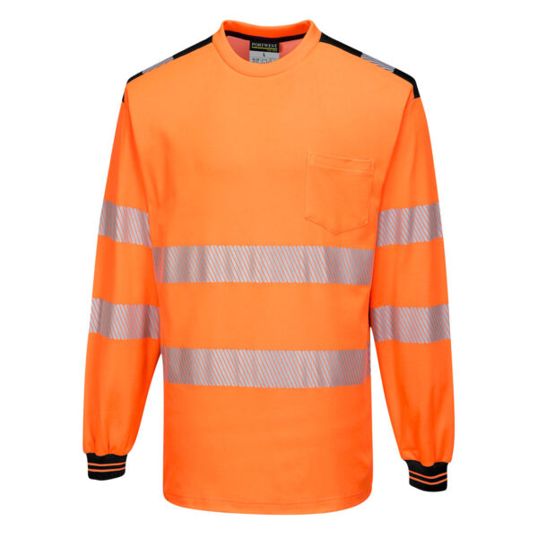 PortWest T-Shirt T185 - PW3 Hi-Vis T-shirt met lange mouw