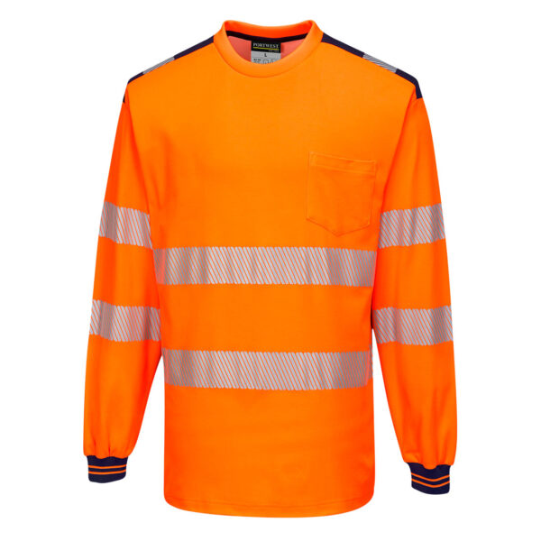 PortWest T-Shirt T185 - PW3 Hi-Vis T-shirt met lange mouw - Afbeelding 4