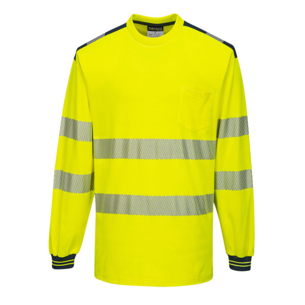 PortWest T-Shirt T185 - PW3 Hi-Vis T-shirt met lange mouw - Afbeelding 2