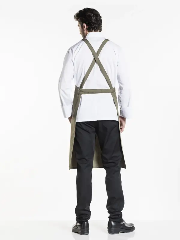 Chaud Devant Schort Bib Apron Cross W85-L100 - Afbeelding 4