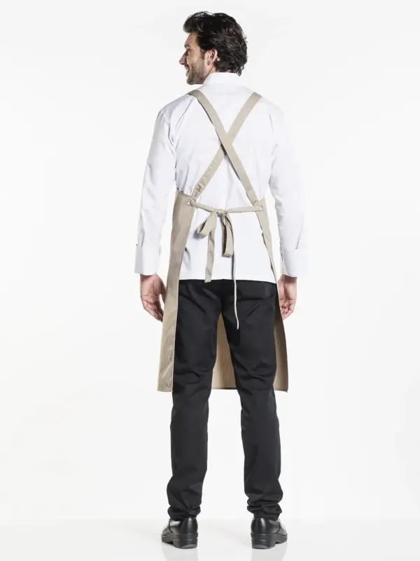 Chaud Devant Schort Bib Apron Cross W85-L100 - Afbeelding 6