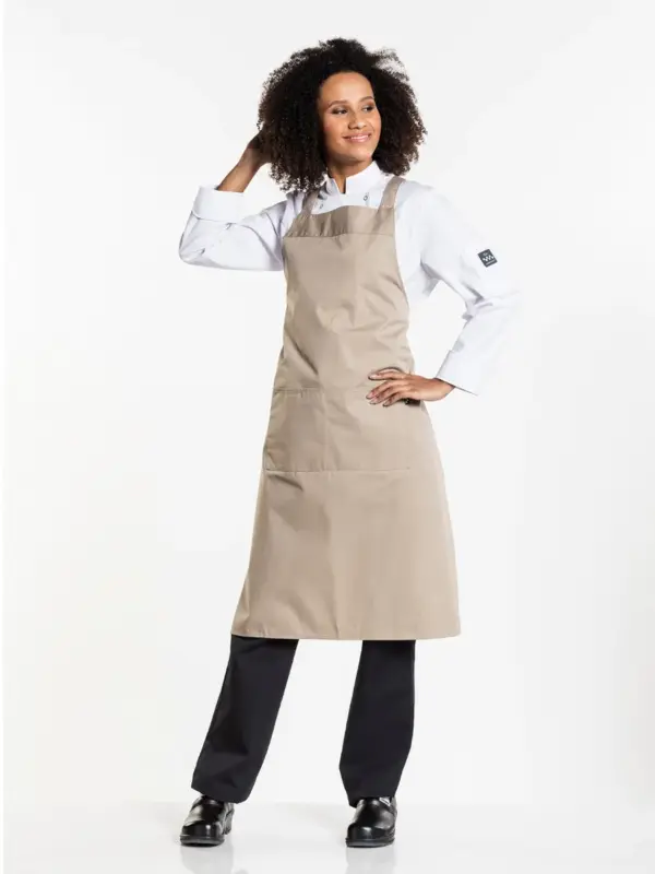 Chaud Devant Schort Bib Apron Cross W85-L100 - Afbeelding 2
