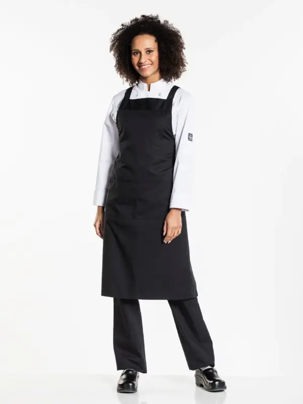 Chaud Devant Schort Bib Apron Cross W85-L100 - Afbeelding 3