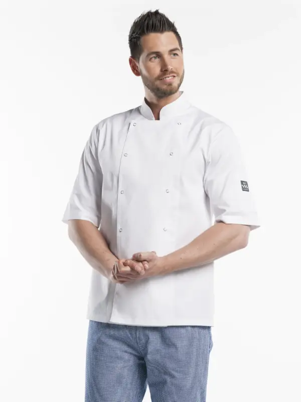 Chaud Devant Koksbuis Chef Jacket Hilton Poco Short Sleeve - Afbeelding 2