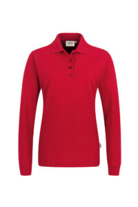 215 polo lange mouw rood
