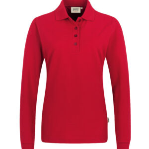 215 polo lange mouw rood