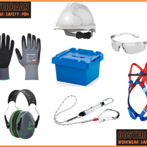 PBM Box Valbeveiliging (Actie) € 109 excl. BTW Harnas, Valdemperlijn, Helm met Kinband, Bril, Gehoorbescherming & Handschoenen