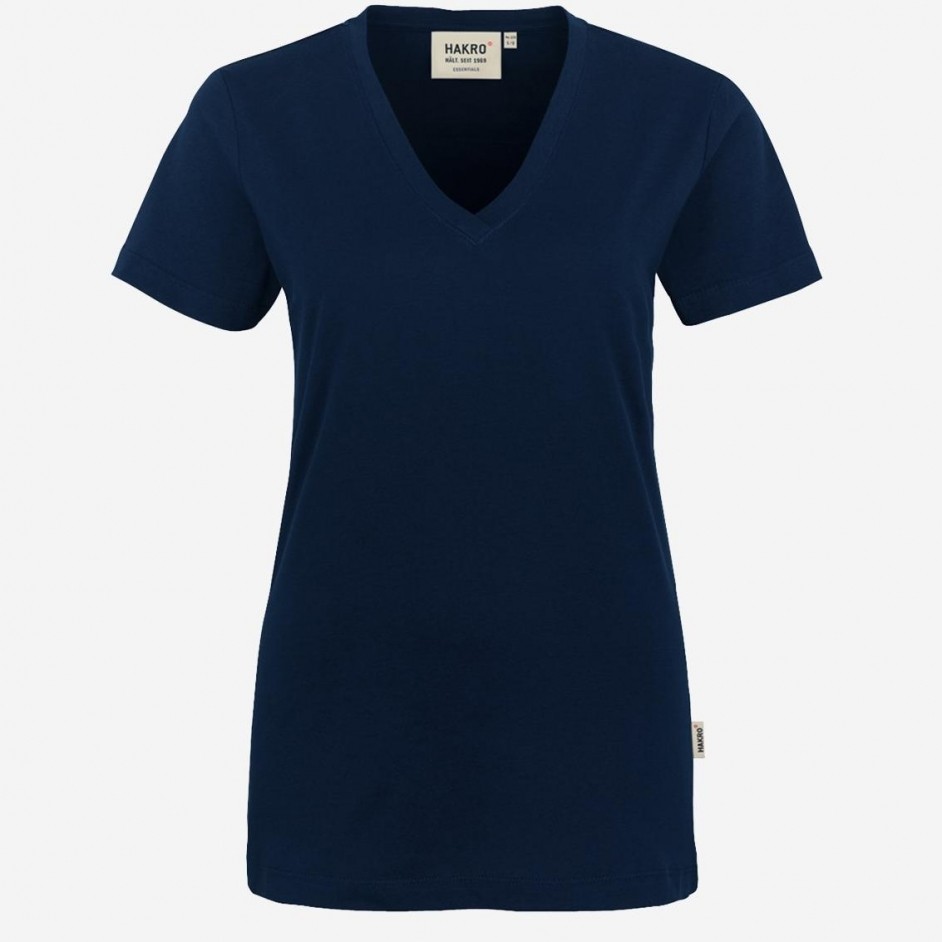 Nr. 0126 HAKRO dames V-shirt klassiek - Afbeelding 2