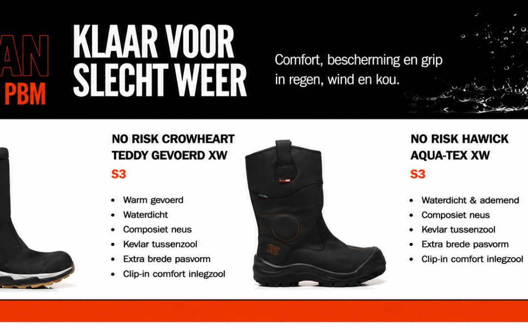September actie: 30% korting op No Risk veiligheidslaarzen