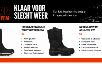 September actie: 30% korting op No Risk veiligheidslaarzen
